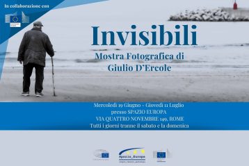 Locandina Invisibili Mostra Fotografica di Giulio D'Ercole