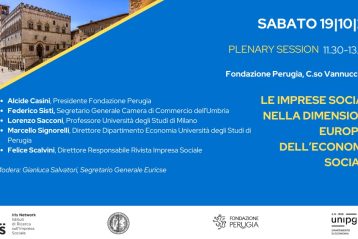 Perugia, Convegno "Le imprese sociali nella dimensione europea dell'economia sociale"