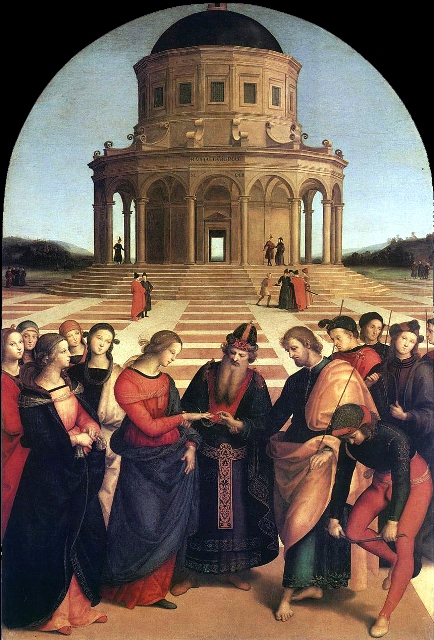 Fig. 4 Raffaello, Lo sposalizio della Vergine 