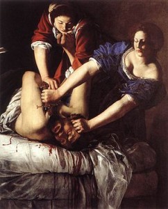 Vendetta fig. 9 Artemisia Gentileschi Giuditta che decapita Oloferne, Napoli